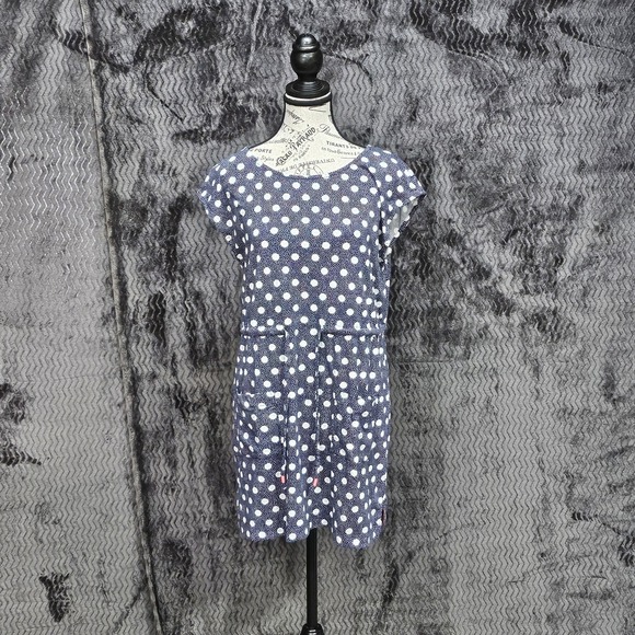 Boden Dresses & Skirts - Boden Dress Size M Blue Polkadot Tassel Pockets Beachy Coastal Vacation‎ Resort